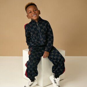 GG Web-Trimmed Sweatpants Set  Size: 6